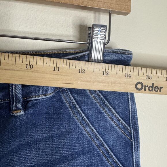 KanCan Jeans Women 11/29 Blue High Rise Flare Stretch Denim Medium Wash wide leg - Picture 4 of 10